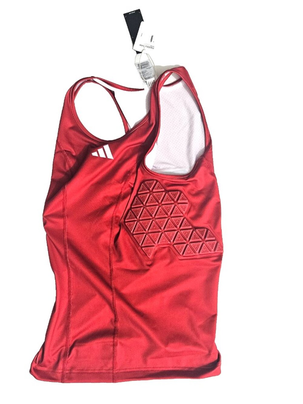Adidas Men's Padded Tank Top Red Tepore Large Tall  IQ0881